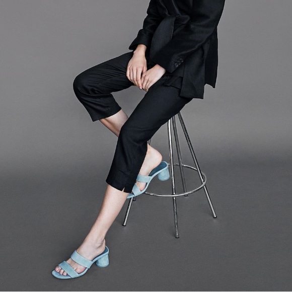 Zara Shoes - Zara 100% Leather Block Heel Sandals